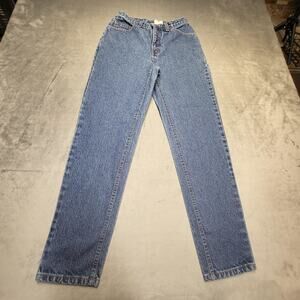 Vintage Moda Intl Jeans Womens 6 High Rise Slim Petite Tapered Denim Made USA